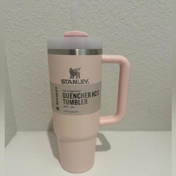 HOT ! Stanley Bloom Pink Tumbler Cup 30 oz Quencher H2.0 FlowState